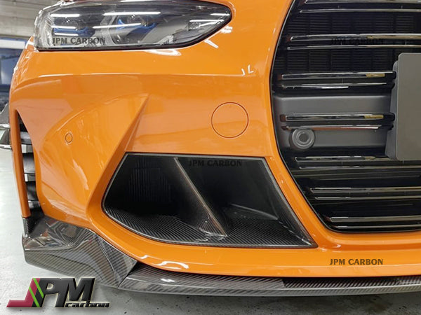 [JPMCarbon] M Performance Style Carbon Fiber Front Bumper Add-on Lip Fits For 2020-2025 BMW G80 M3 / G82 M4 Only