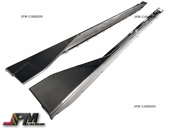 [JPMCarbon] MP Style Dry Carbon Replacement Side Skirts Fits For 2020-2025 BMW G80 M3 Only