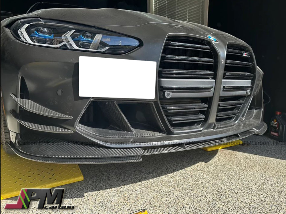 [JPMCarbon] 3D Style Carbon Fiber Front Bumper Add-on Lip Fits For 2020-2025 BMW G80 M3 / G82 M4 Only
