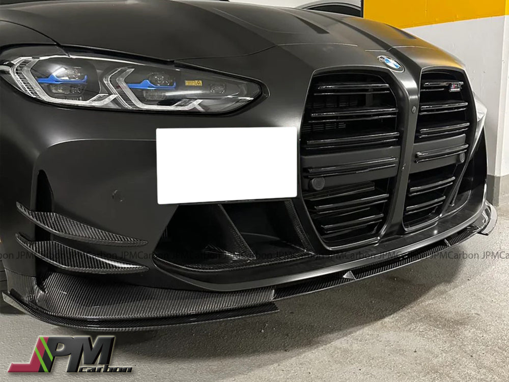[JPMCarbon] 3D Style Carbon Fiber Front Bumper Add-on Lip Fits For 2020-2025 BMW G80 M3 / G82 M4 Only