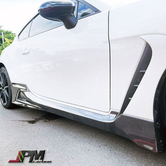 [JPMCarbon] TRD Style Carbon Fiber Side Skirt Add-on Lips Fits For 2022-2025 Toyota GR86 Only