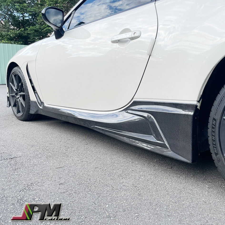 [JPMCarbon] TRD Style Carbon Fiber Side Skirt Add-on Lips Fits For 2022-2025 Toyota GR86 Only