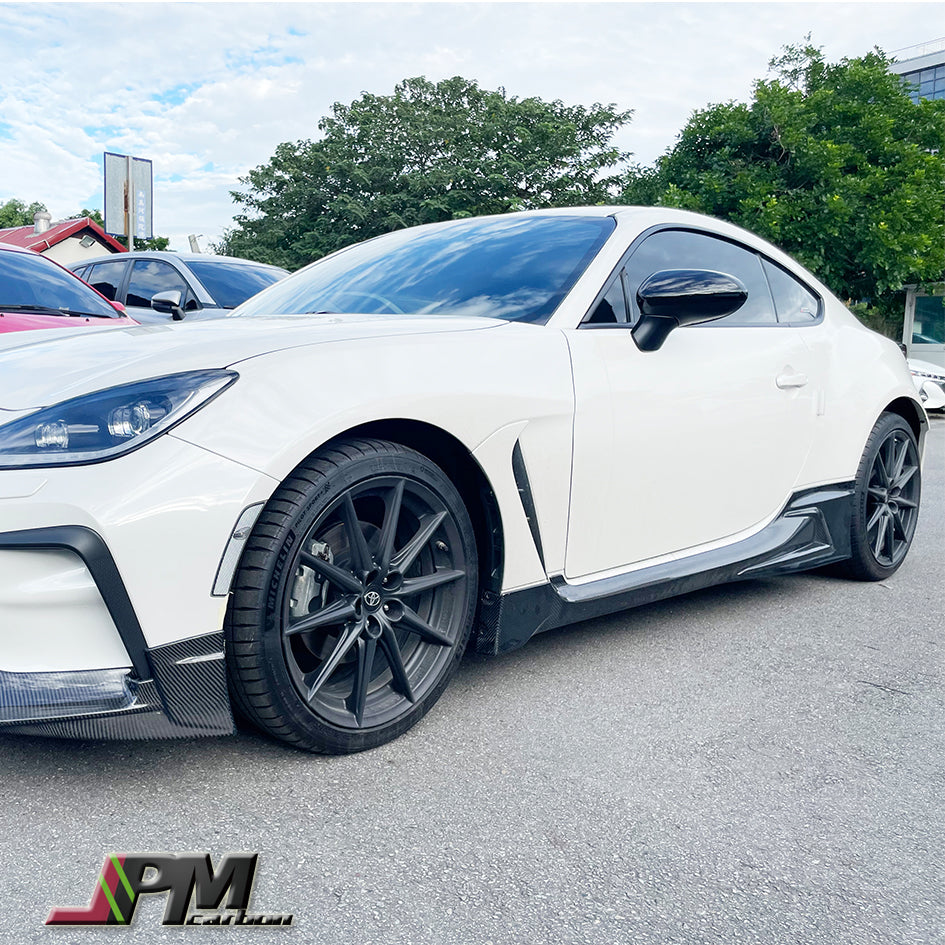 [JPMCarbon] TRD Style Carbon Fiber Side Skirt Add-on Lips Fits For 2022-2025 Toyota GR86 Only