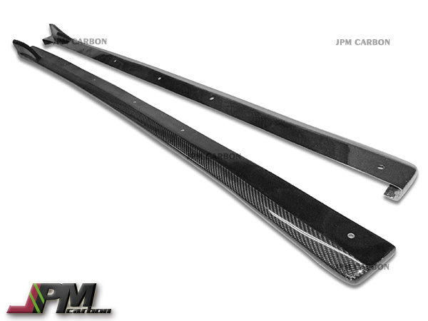 [JPMCarbon] CS Style Carbon Fiber Side Skirt Add-on Lips Fits For 2008-2010 Subaru WRX STI GRB Only