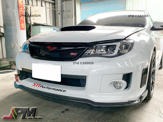 [JPMCarbon] CS2 Style Carbon Fiber Front Bumper Add-on Lip Fits For 2011-2014 Subaru WRX STI GVF