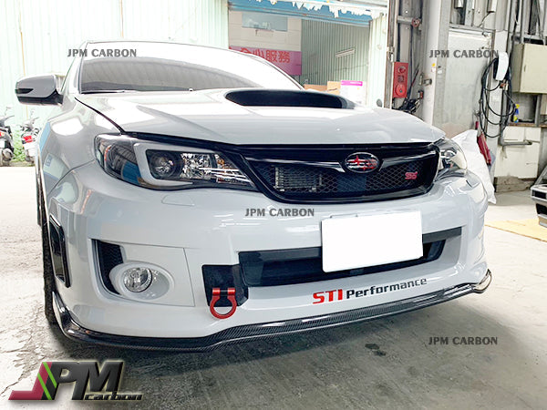 [JPMCarbon] CS2 Style Carbon Fiber Front Bumper Add-on Lip Fits For 2011-2014 Subaru WRX STI GVF