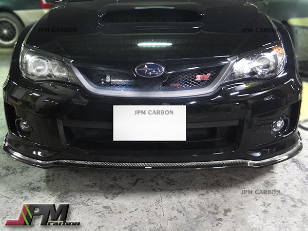 [JPMCarbon] CS2 Style Carbon Fiber Front Bumper Add-on Lip Fits For 2011-2014 Subaru WRX STI GVF