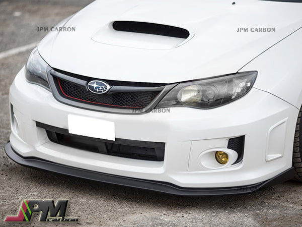 [JPMCarbon] VR Style Carbon Fiber Front Bumper Add-on Lip Fits For 2011-2014 Subaru WRX STI GVF Only