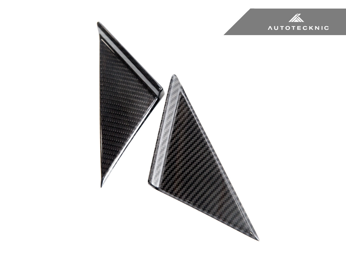 AutoTecknic Version III Dry Carbon Side Mirror Wind Deflector Set - A90 Supra 2020-Up