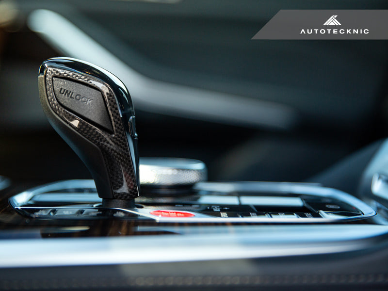 AutoTecknic Carbon Fiber Gear Selector Side Trims - G01 X3 LCI | G02 X4 LCI