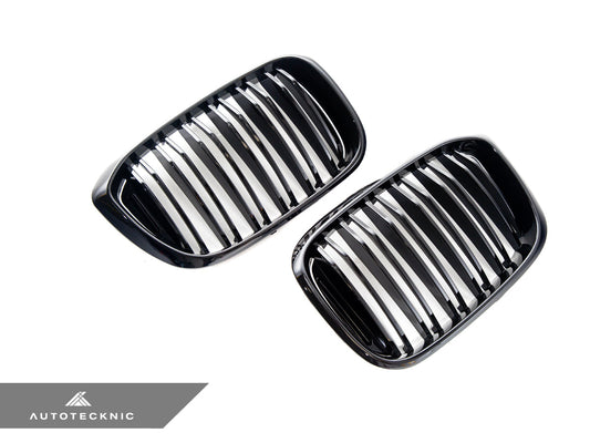 AutoTecknic Dual-Slats Gloss Black Front Grille Set - G01 X3 | G02 X4 Pre-LCI