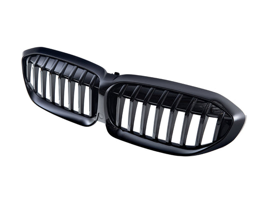 AutoTecknic Gloss Black Front Grille - BMW G20 3-Series Pre-LCI