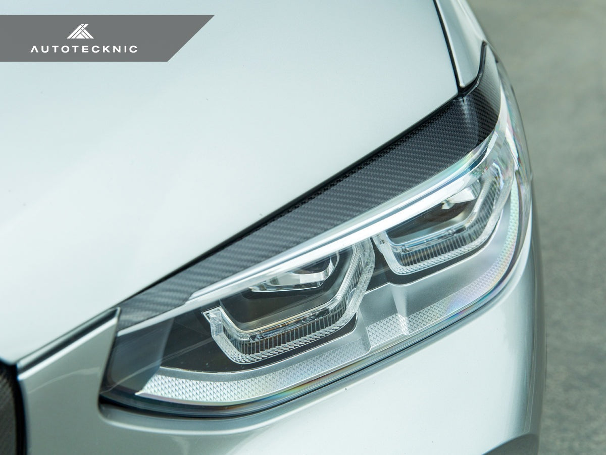 AutoTecknic Carbon Fiber Headlight Trim Set - BMW F97 X3M / F98 X4M