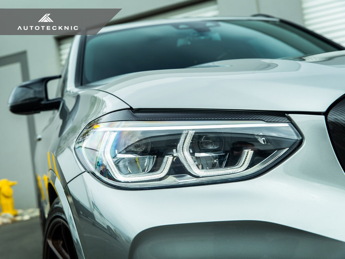 AutoTecknic Carbon Fiber Headlight Trim Set - BMW F97 X3M / F98 X4M