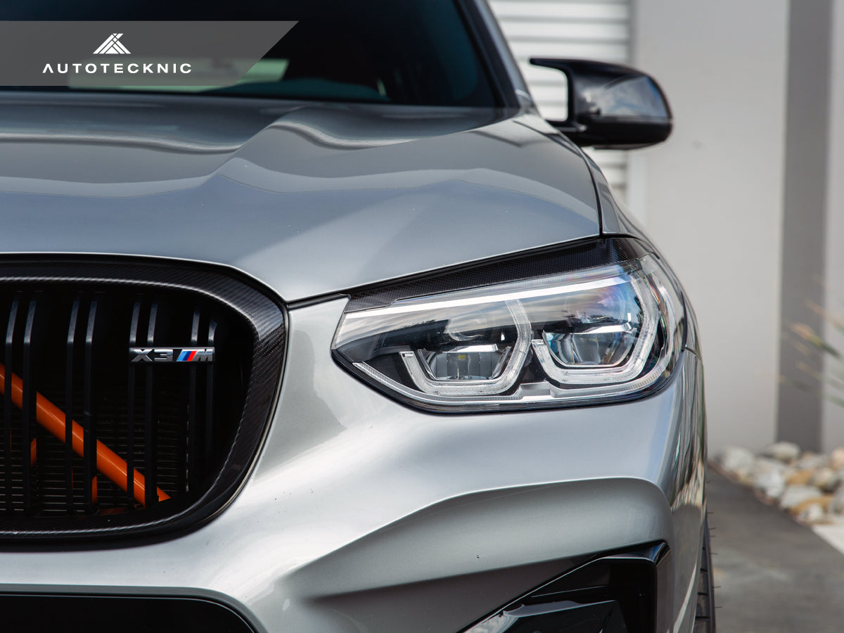 AutoTecknic Carbon Fiber Headlight Trim Set - BMW G01 X3 / G02 X4