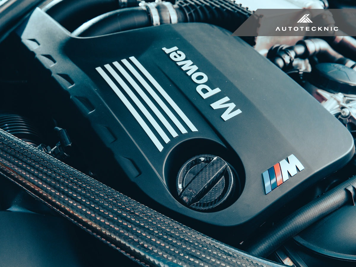 AutoTecknic Dry Carbon Competition Oil Cap Cover - BMW F80 M3 | F82/ F83 M4