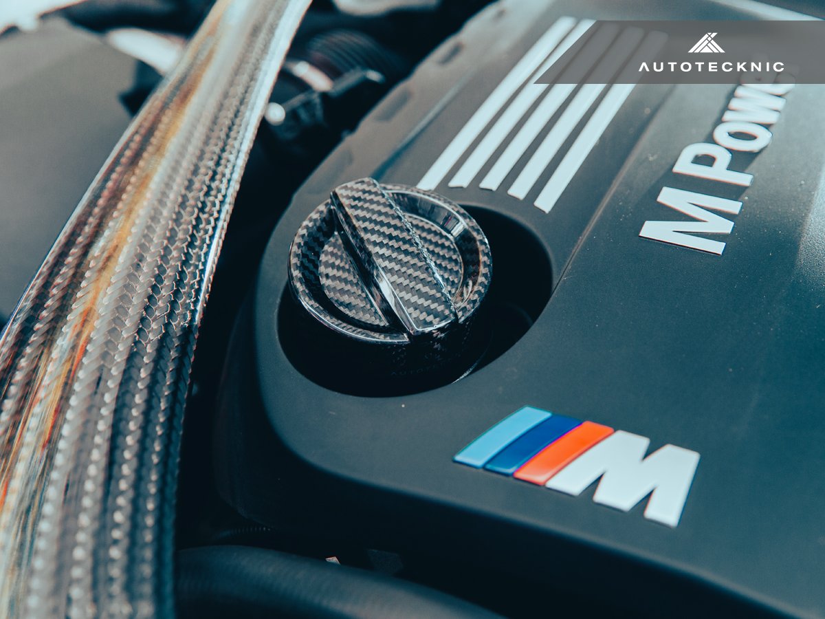 AutoTecknic Dry Carbon Competition Oil Cap Cover - F95 X5M | F96 X6M