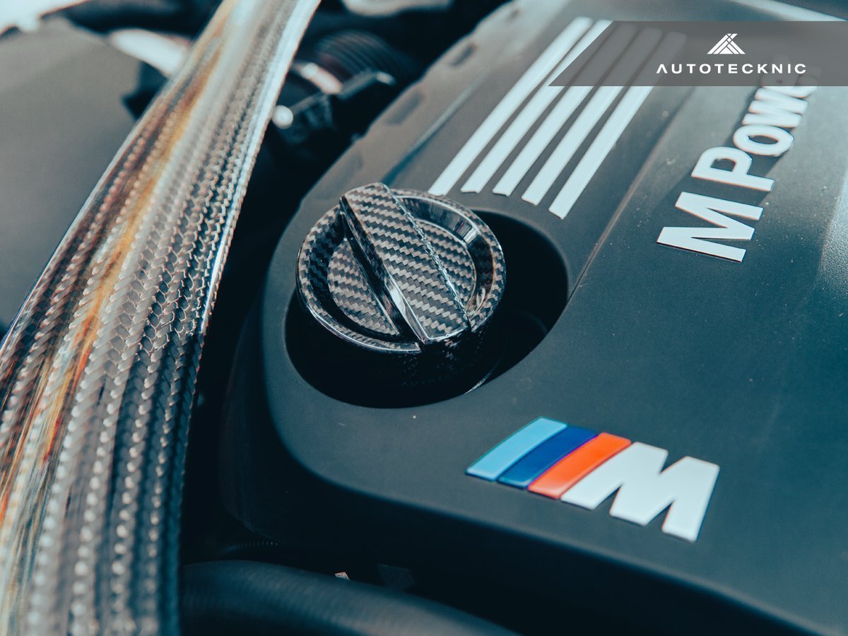 AutoTecknic Dry Carbon Competition Oil Cap Cover - F85 X5M | F86 X6M