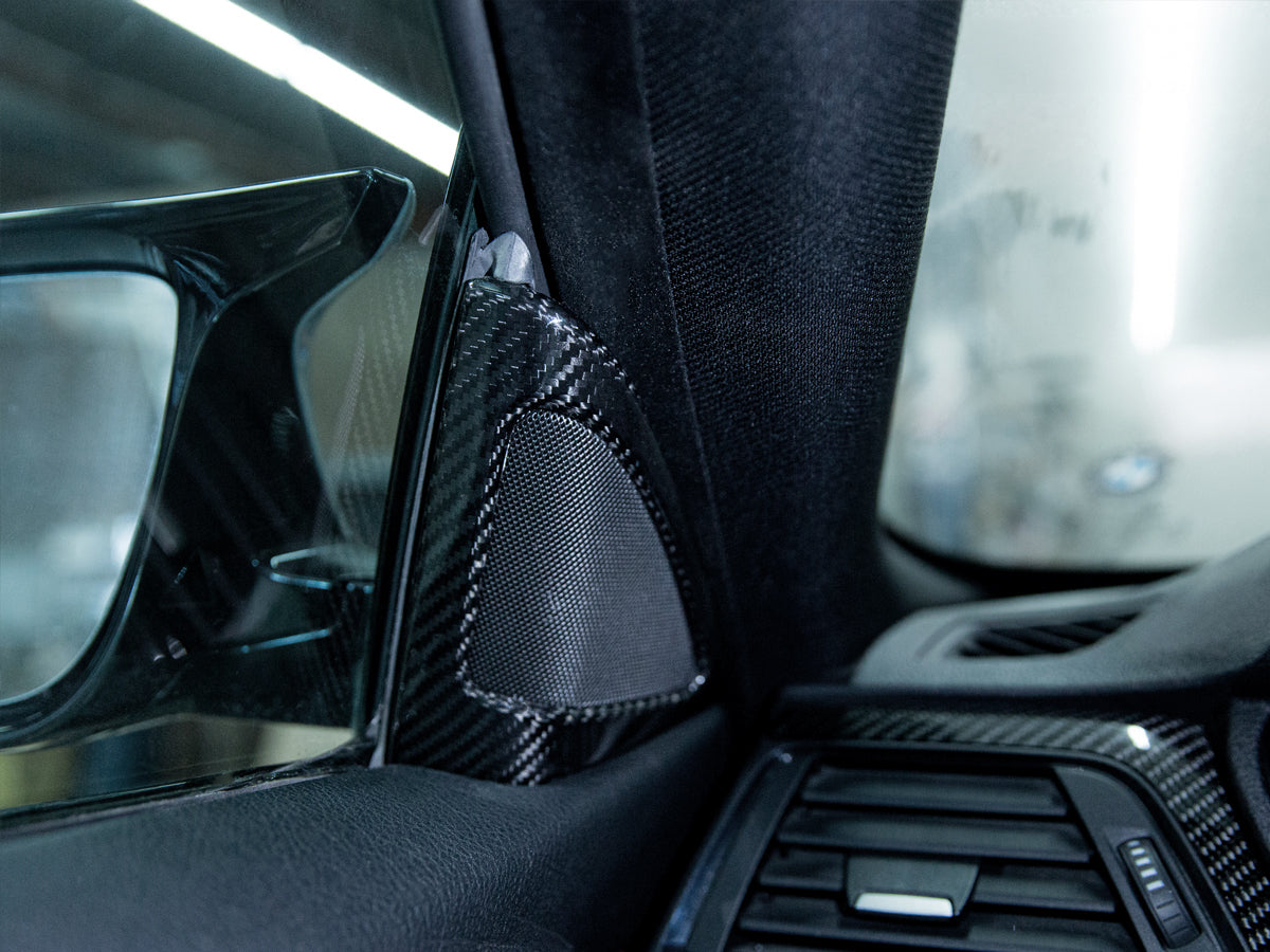AutoTecknic Carbon Fiber Speaker Tweeter Cover - BMW F32/ F33/ F36 4-Series
