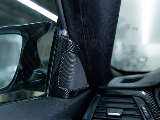 AutoTecknic Carbon Fiber Speaker Tweeter Cover - BMW F32/ F33/ F36 4-Series