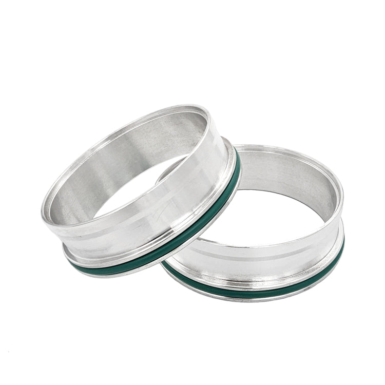 HD Clamp Assembly for 2.000" OD Tubing - Black Clamp, Stainless Flanges