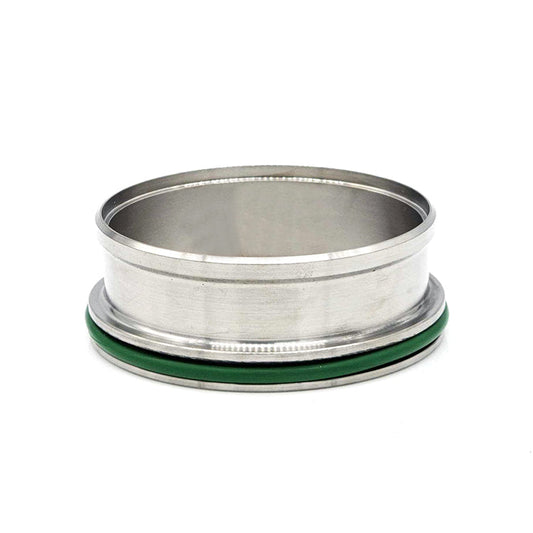 HD Clamp Flange for 3.000" OD Tubing, CP2 Titanium, FKM O-Ring