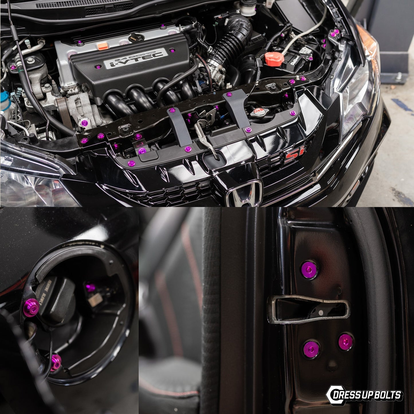 Titanium Hardware Fuel Door Kit - Honda Civic Si (2012-2015)