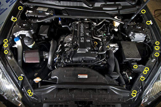 Hyundai Genesis Coupe (2009-2016) Titanium Partial Engine Bay Kit