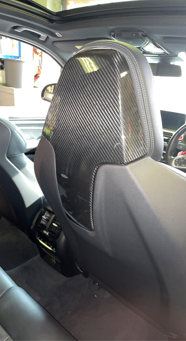 Island Racewerks - Carbon Fiber Seat Back Trim || G80, F91, F92, F93, F97, F98