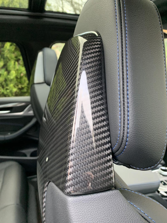 Island Racewerks - Carbon Fiber Seat Back Trim || G80, F91, F92, F93, F97, F98