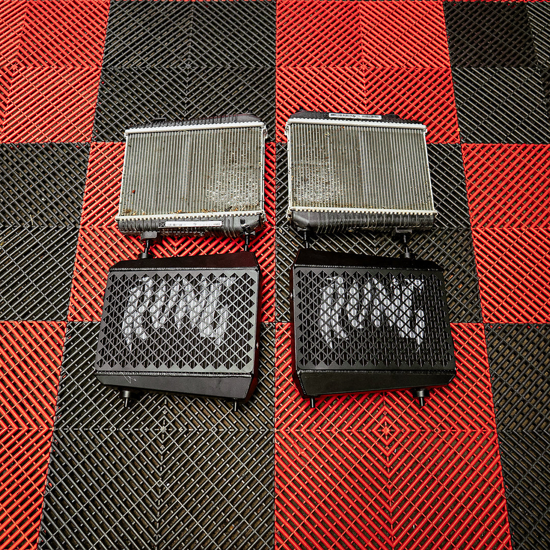 Rvng (G80,G82,G87) S58 Auxilary Coolers w/ Built in Rock Guard