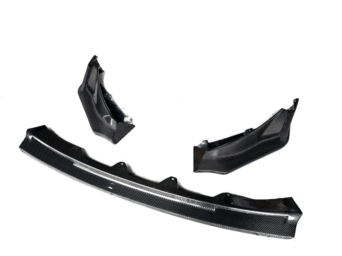 [JPMCarbon] V Style Carbon Fiber Front Bumper Add-on Lip Fits For 2020-2025 BMW G80 M3 / G82 M4 Only