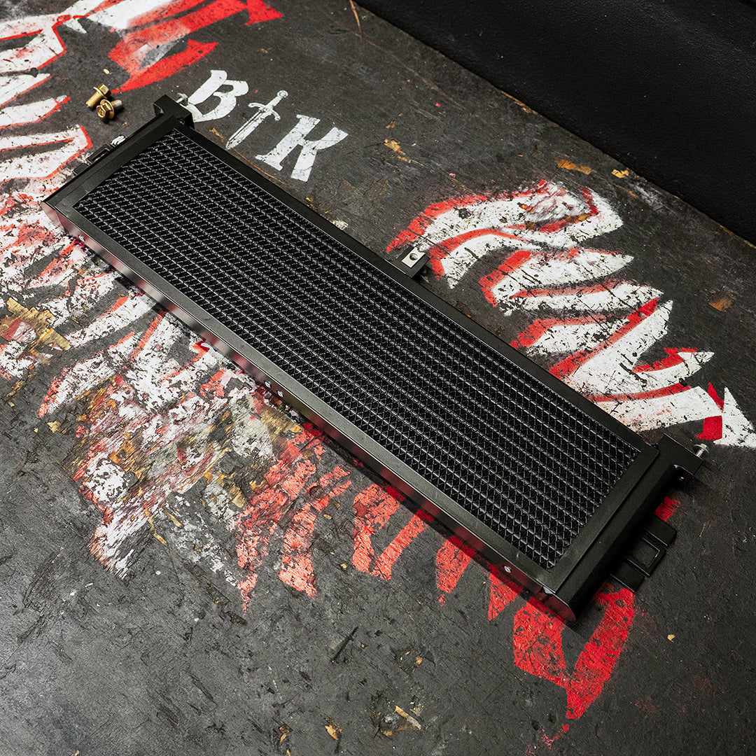 Rvng G8X/S58 Upgraded Engine Oil Cooler w/ Built In Guard