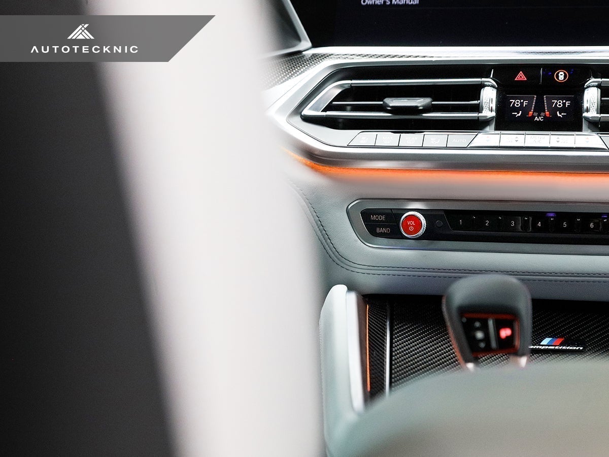 AutoTecknic Bright Red Audio Volume Button - F97 X3M | F98 X4M LCI