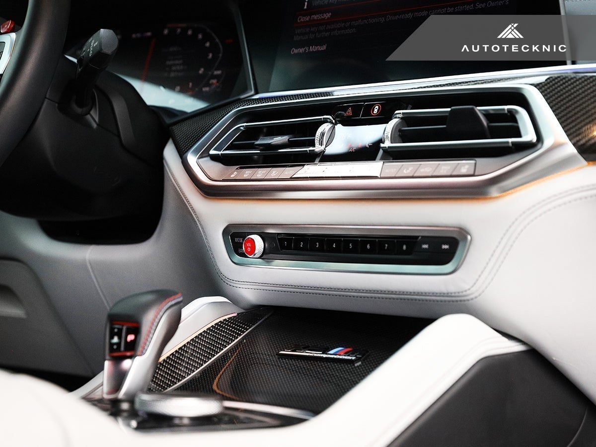 AutoTecknic Bright Red Audio Volume Button - F97 X3M | F98 X4M LCI