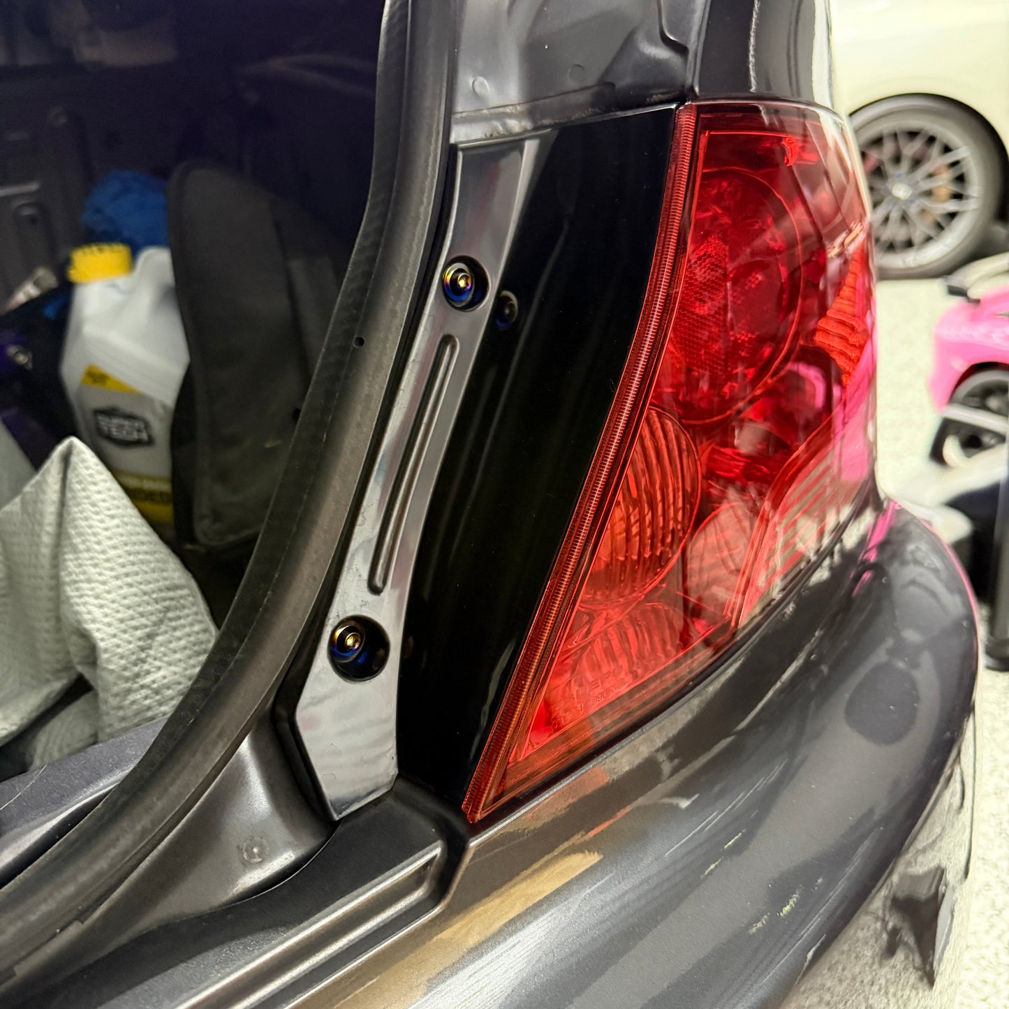 JDC Titanium Taillight Hardware Kit (Evo 7/8/9)