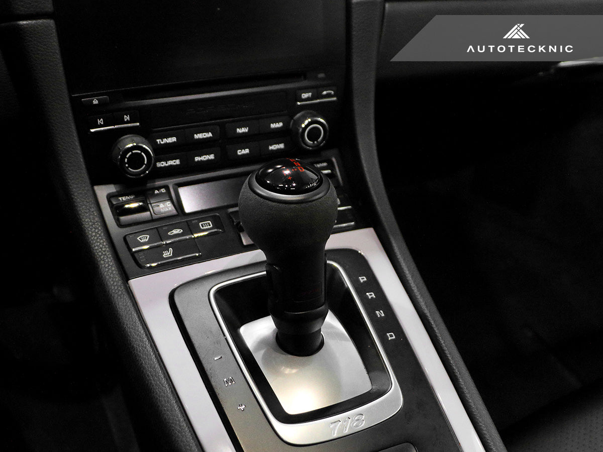 AutoTecknic Suede Shifter Knob - Porsche Boxster & Cayman (987.2 / 981) 2009–2016