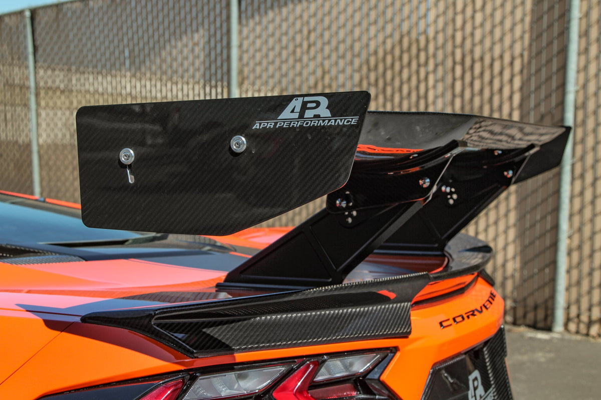 GTC-500 Carbon Fiber Adjustable Wing - Chevrolet Corvette C8 Convertible