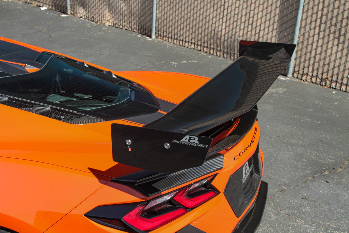 GTC-500 Carbon Fiber Adjustable Wing - Chevrolet Corvette C8 Convertible