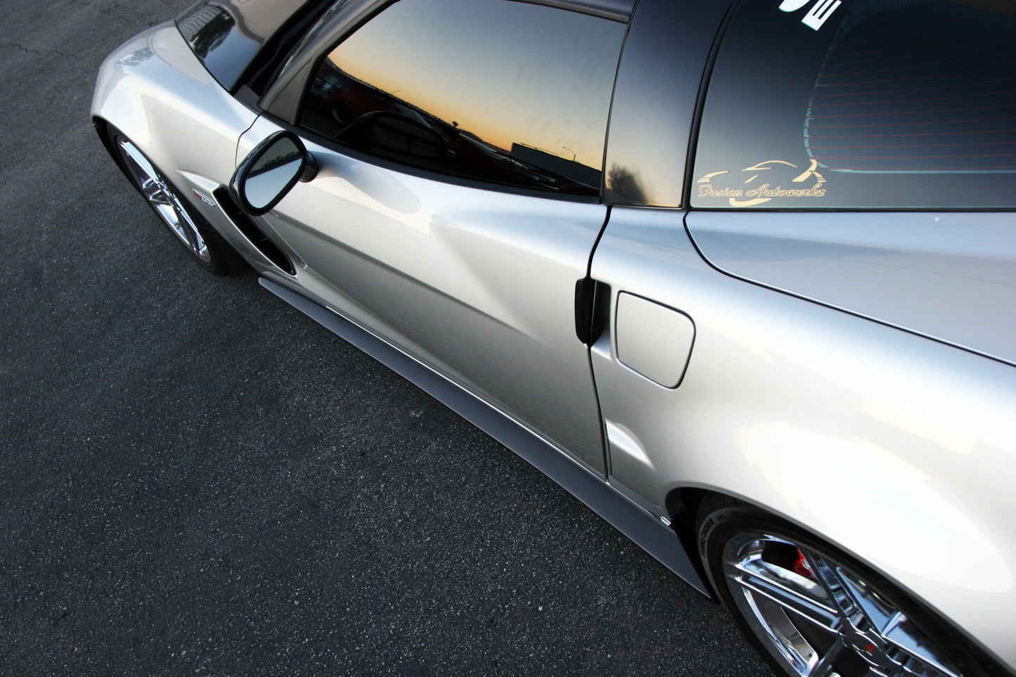 Chevrolet Corvette C6 Z06 Carbon Fiber Side Rocker Extensions/ Side Skirt (Fits Z06 and Grand Sport)
