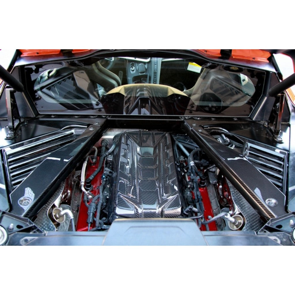 Chevrolet Corvette C8 Carbon Fiber Engine Plenum Cover, Appearance Panels, and Package