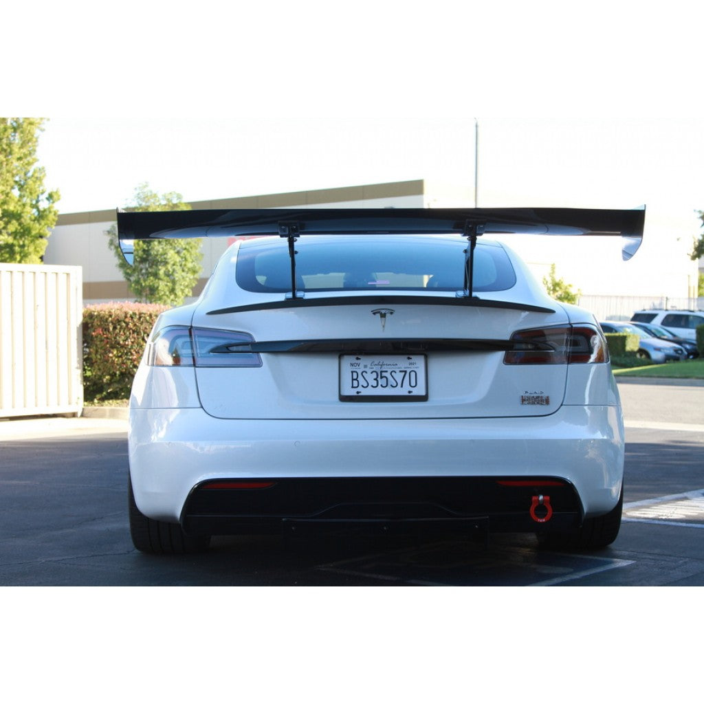 Tesla Model S Plaid GTC-500 71" Carbon Fiber Adjustable Wing 2021 - Up