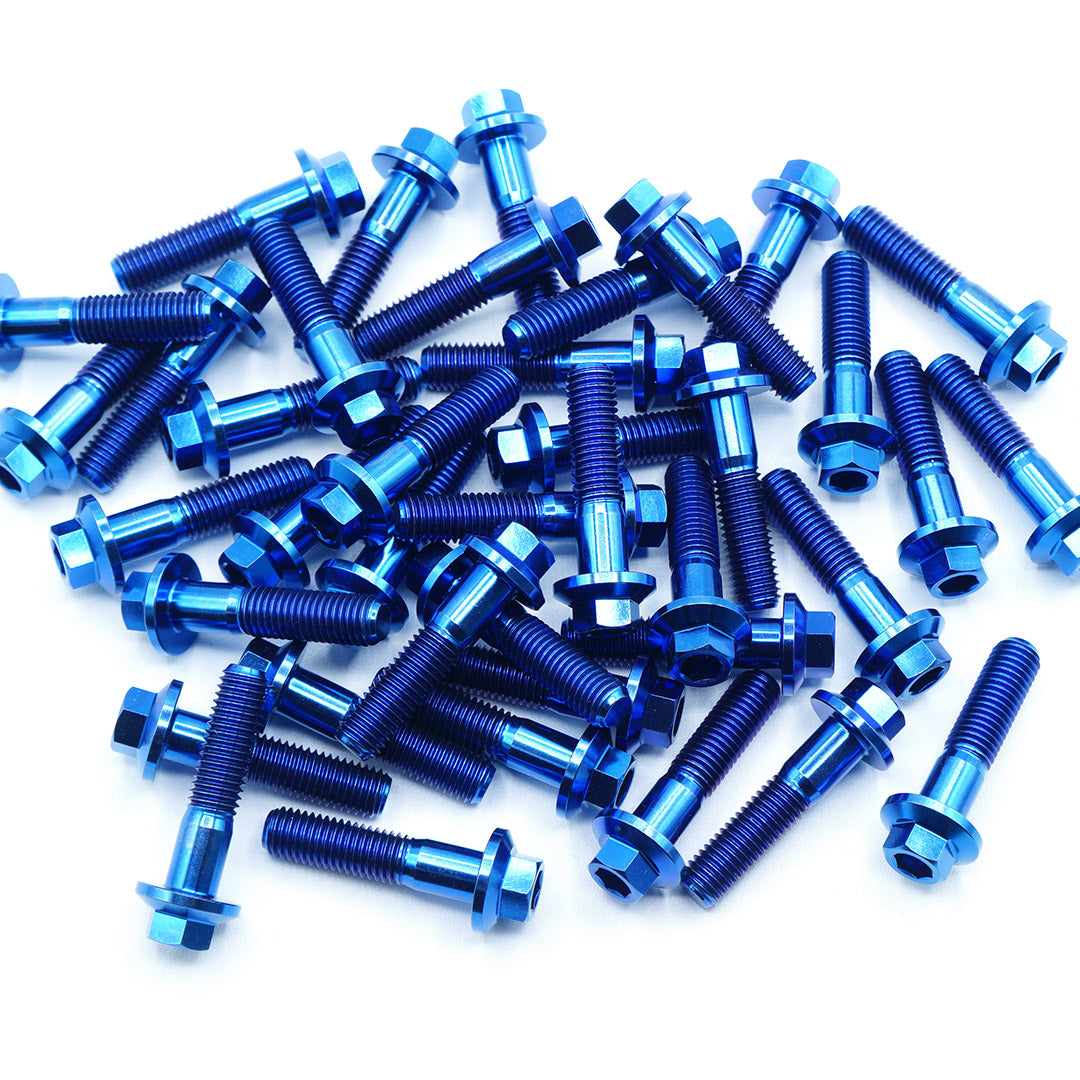 M7 × 32mm Titanium 3-Piece Wheel Assembly Hardware