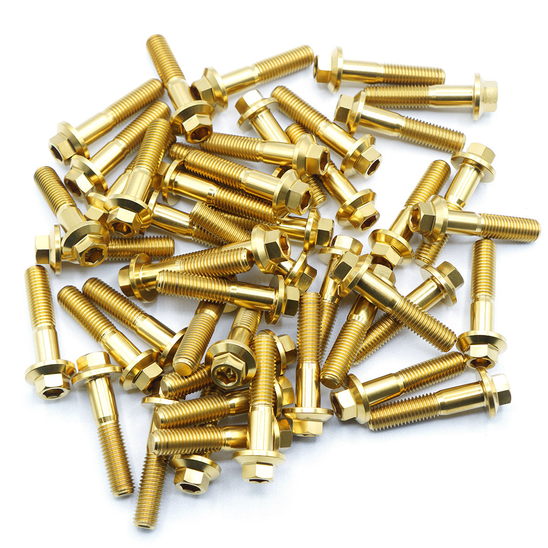 M7 × 32mm Titanium 3-Piece Wheel Assembly Hardware