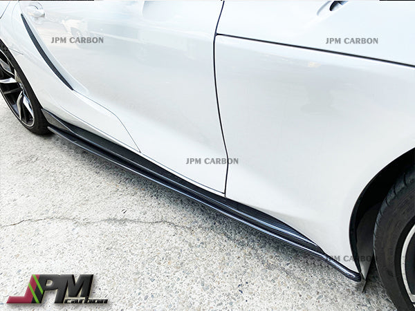 [JPMCarbon] MX Style Carbon Fiber Side Skirt Expansion Lips For 2019-2026 Toyota GR Supra A90 A91