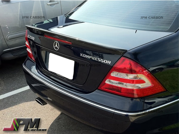[JPMCarbon] AMG Style Carbon Fiber Trunk Spoiler Fit For 2001-2007 Mercedes-Benz W203 C-Class Sedan