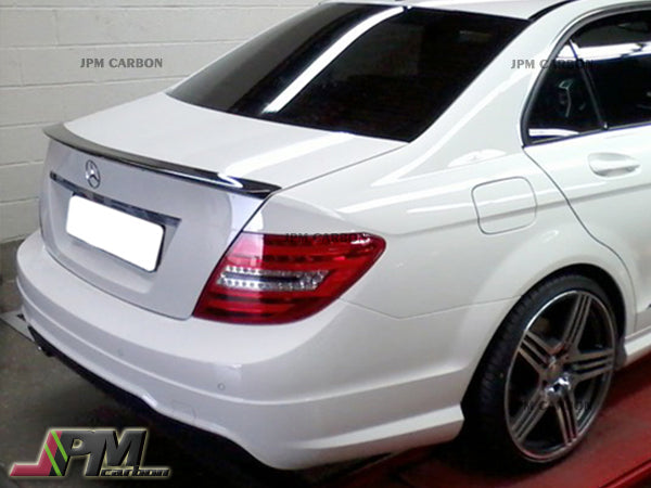 [JPMCarbon] AMG Style Carbon Fiber Trunk Spoiler Fits For 2008-2014 Mercedes-Benz W204 C-Class Sedan
