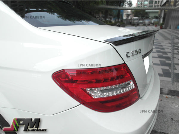 [JPMCarbon] D Style Carbon Fiber Trunk Spoiler Fits For 2008-2014 Mercedes-Benz W204 C-Class Sedan