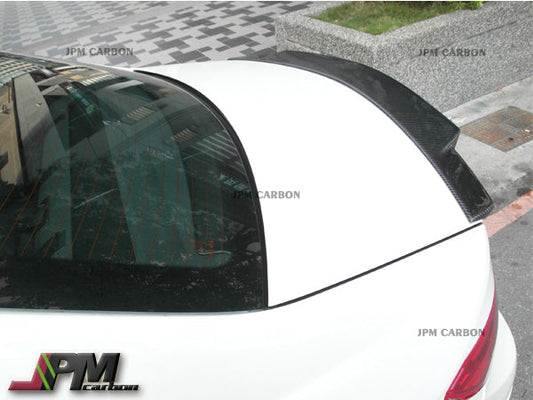 [JPMCarbon] V Style Carbon Fiber Trunk Spoiler Fits For 2008-2014 Mercedes-Benz W204 C-Class Sedan Only