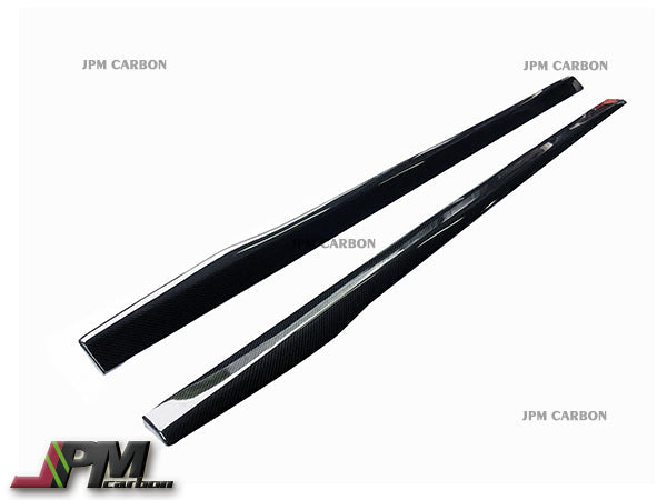 JPM R1 Style Carbon Fiber Side Skirt Add-on Lips Fits For 2015-2021 BMW F87 M2 Only